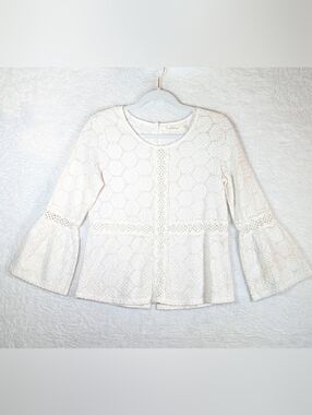 Solitaire Ivory Eyelet Sleeveless Top